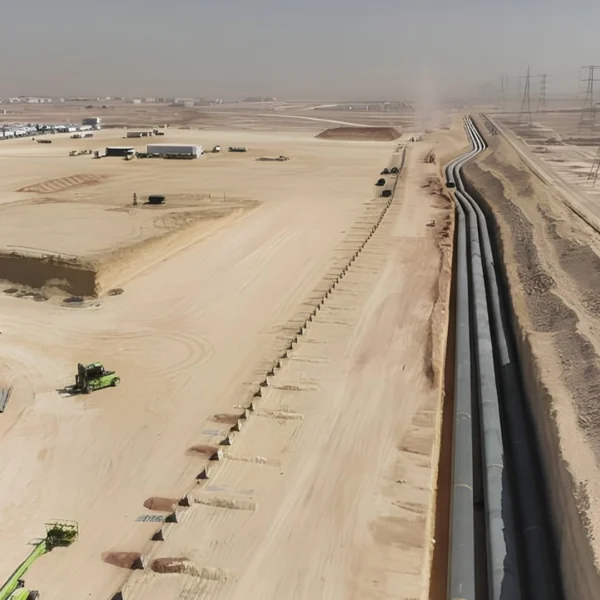 Pipeline work for the Riyadh City Southern Ring Water Transmission System project
